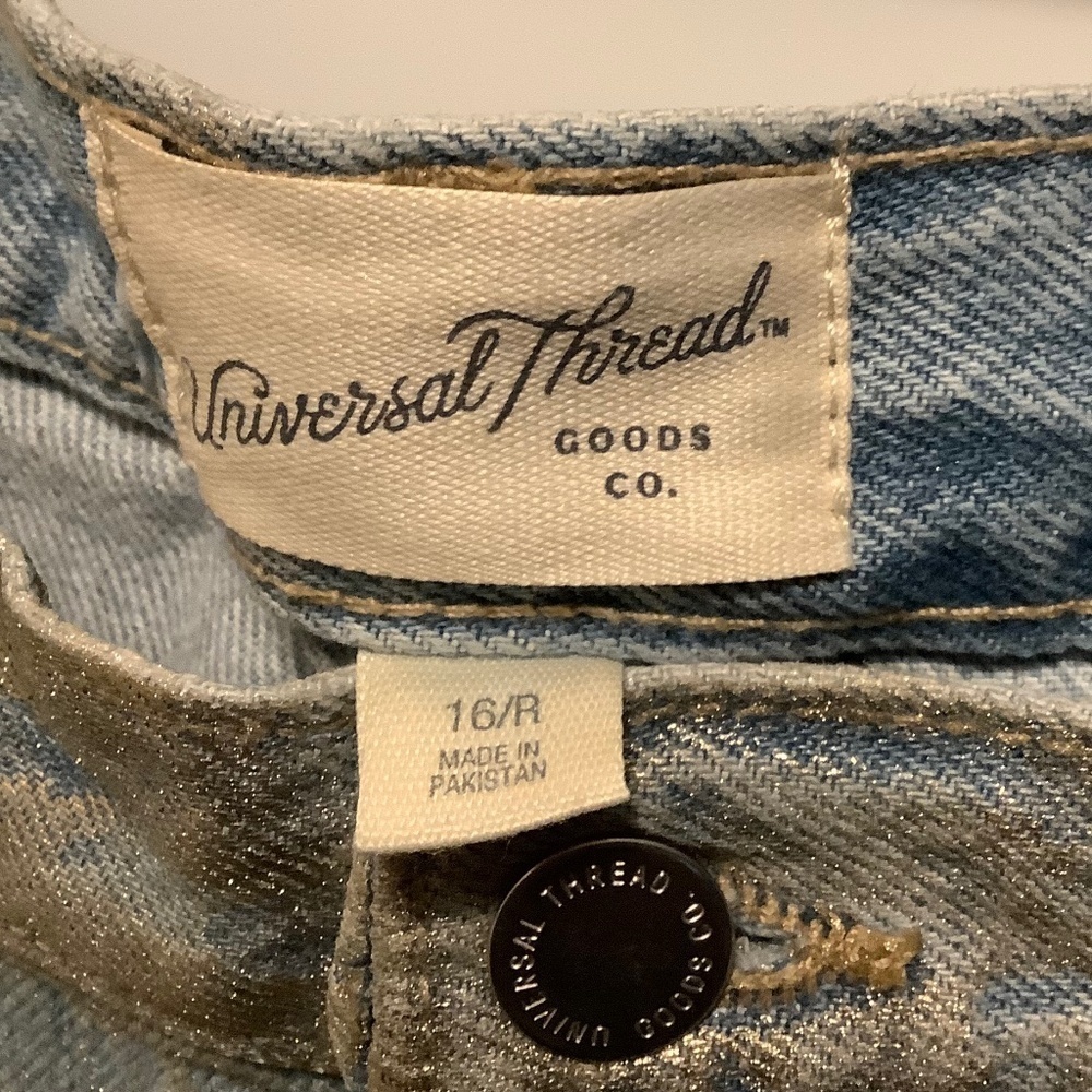 NWT Universal Thread| High Rise Curved Leg Barrel Jeans US 16R Relaxed Casual - Picture 4 of 6